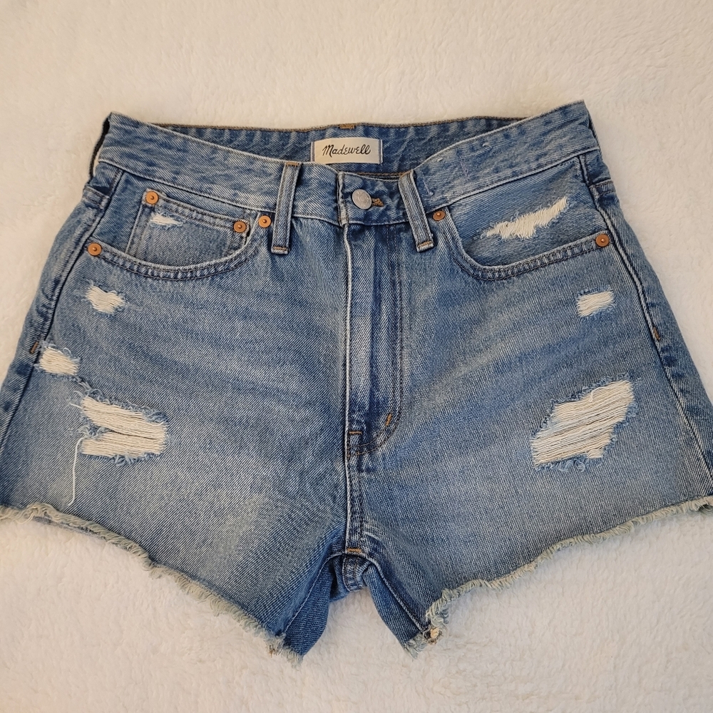 Madewell Relaxed Denim Women's Blue Shorts Size 27